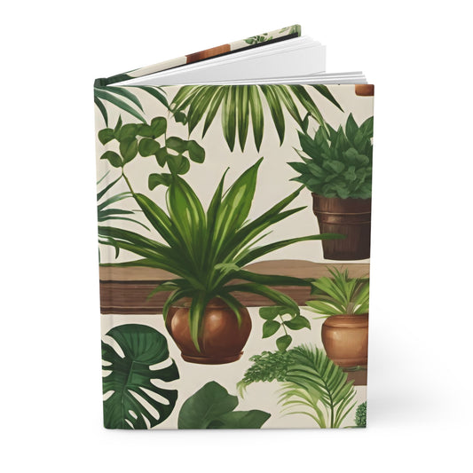 Houseplants Hardcover Journal Matte 5.75X8 150 Pages