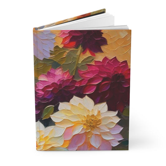 Beautiful Dahlia Hardcover Journal Matte 5.75X8 150 Pages