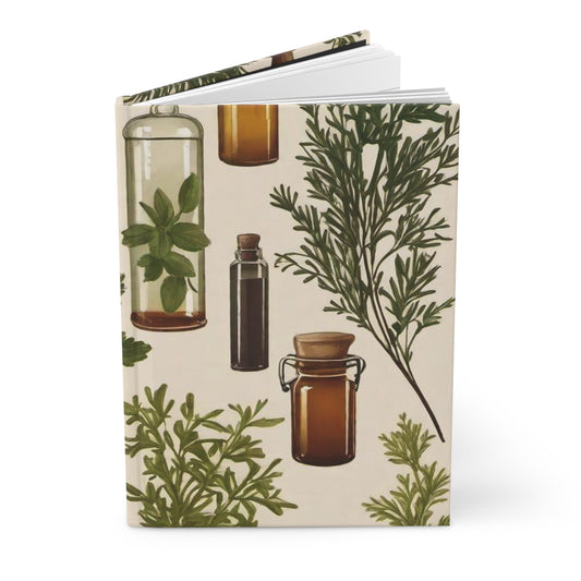 Vintage Herb Apothecary Hardcover Journal Matte 5.75X8 150 Pages