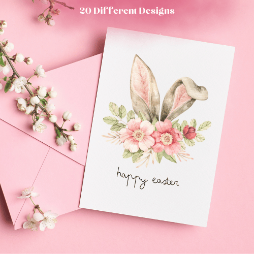 Printable Easter Card (Collection of 20 Designs)