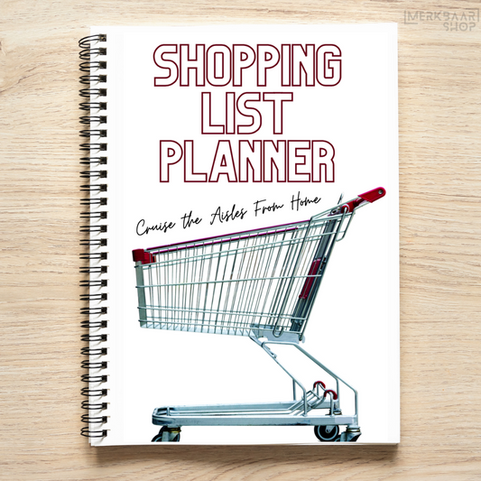 Shopping List Planner - Browse the Aisles From Home - Hard Copy