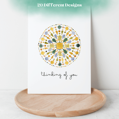 Printable Thinking of You Card (Collection of 20 Designs)