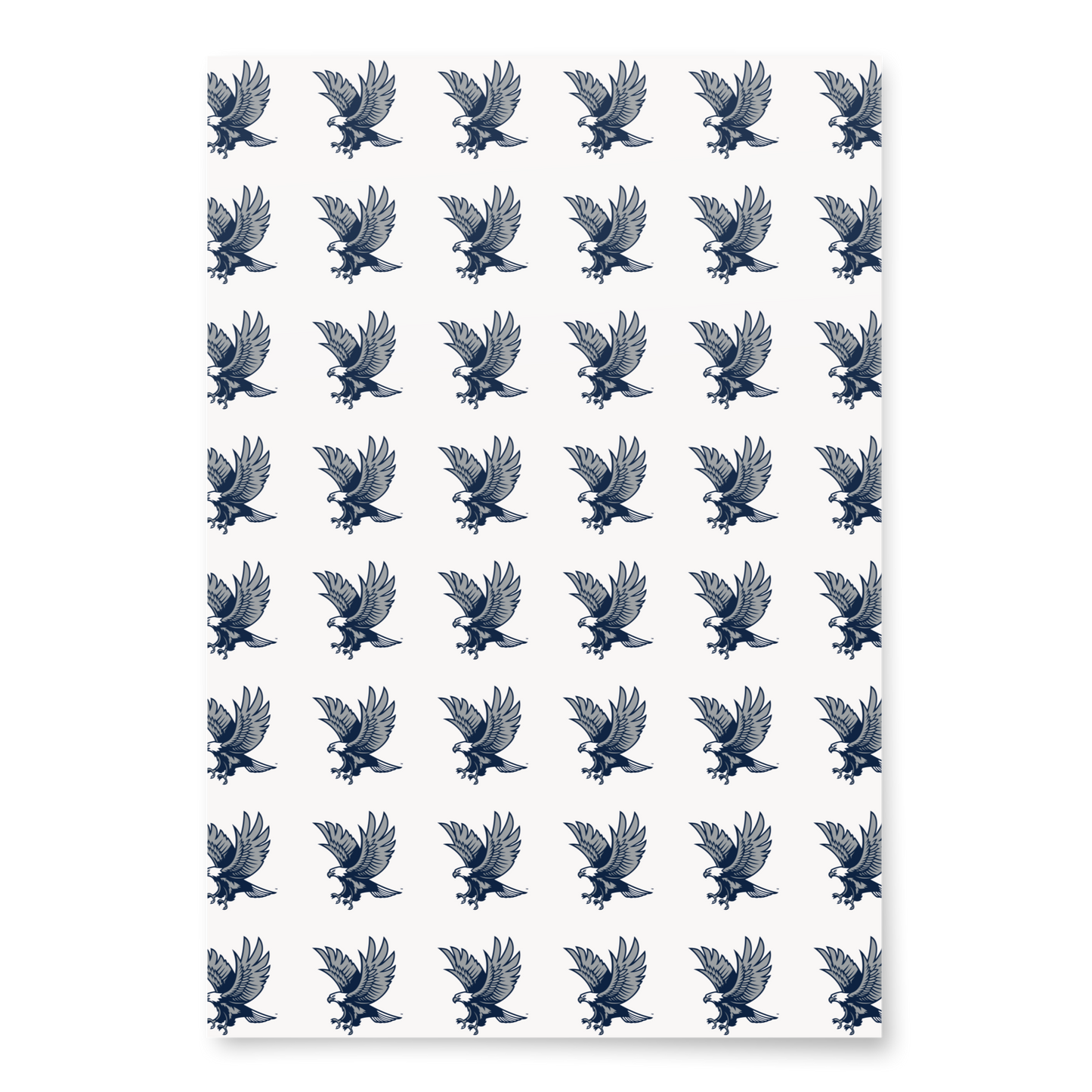 Three-Design Duchesne Eagles Wrapping Paper Sheets (3 Count)